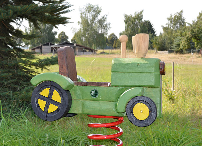 Einzelfederwippe Traktor