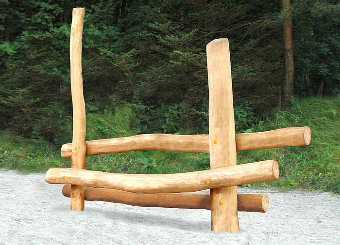 Youth Benck made of robinia - wood