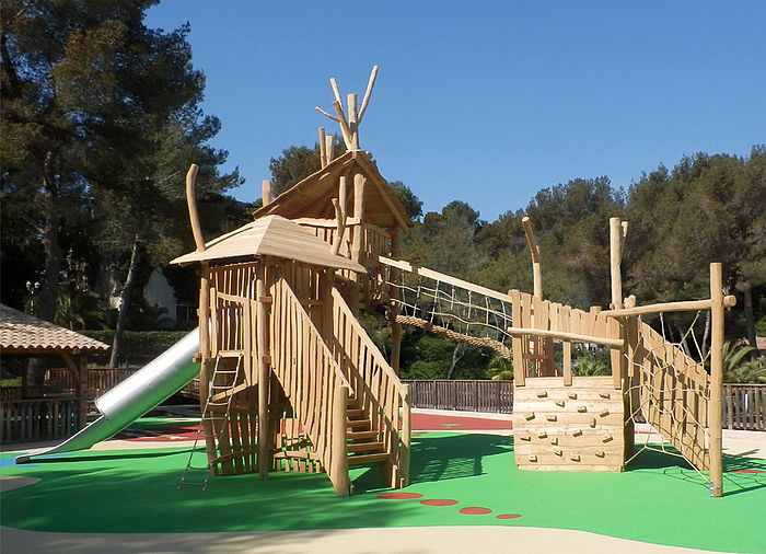 Playground decoration for leisure facilities