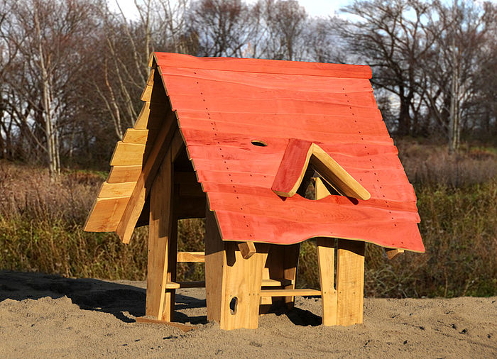 Farm House Playhouse made of Robinia wood