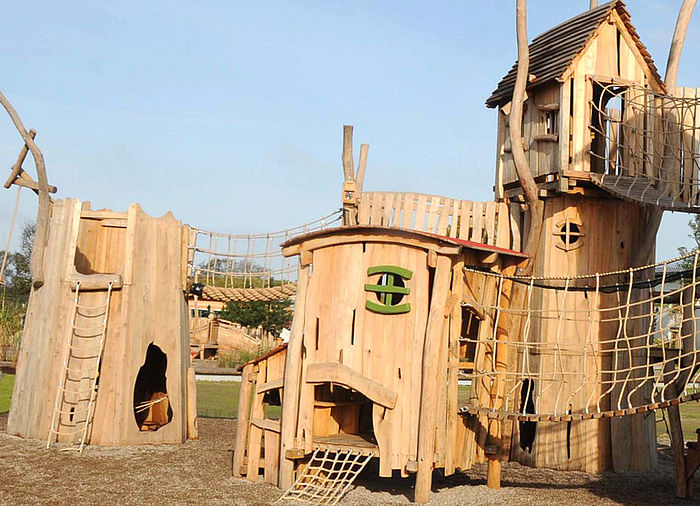 Rascals` Village Play Area made of Robinia