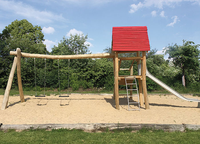 Play Tower with Slide and Double Swing