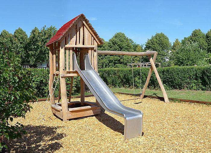 Play Tower with Slide and Single Swing