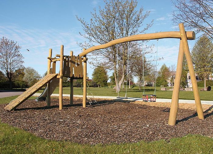 Play Tower w/o Roof with Double Swing