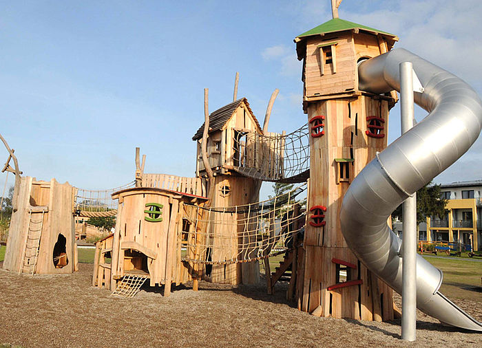 Rascals` Village Play Area with tube slide